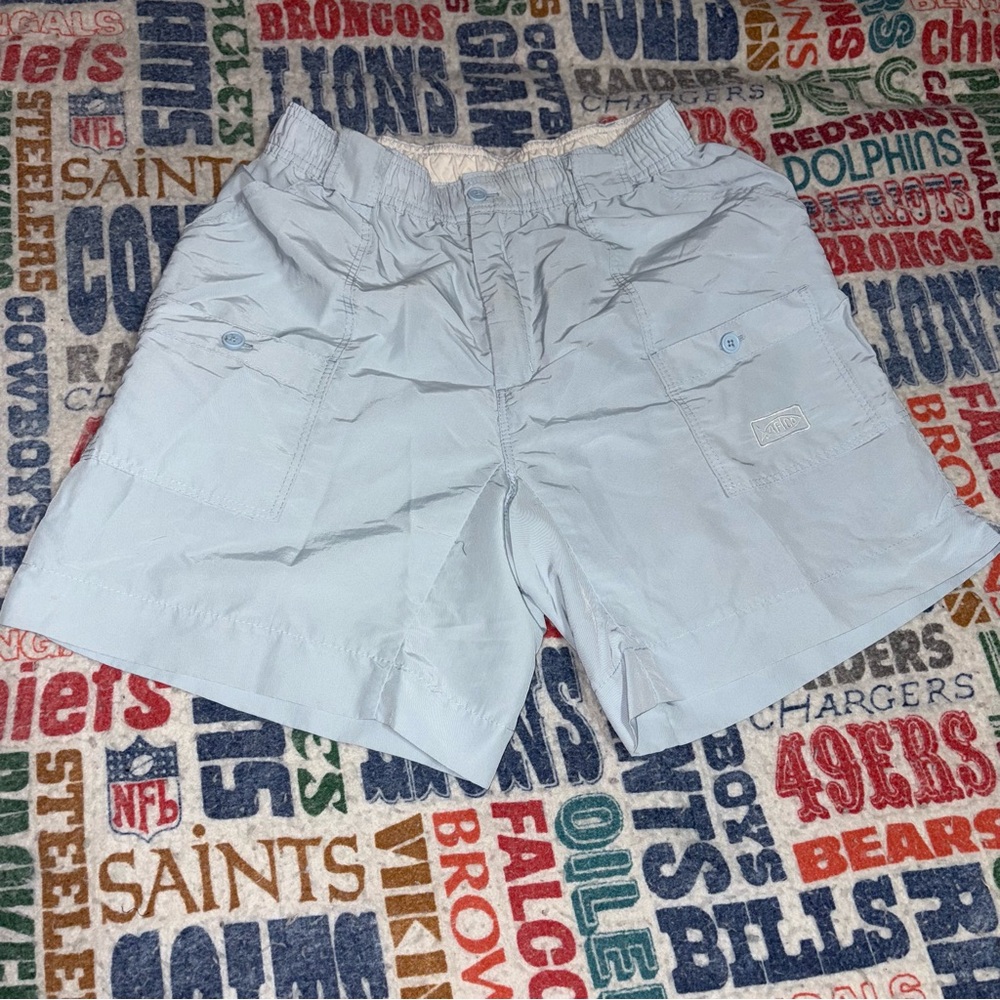 AFTCO Light Blue Fishing Shorts